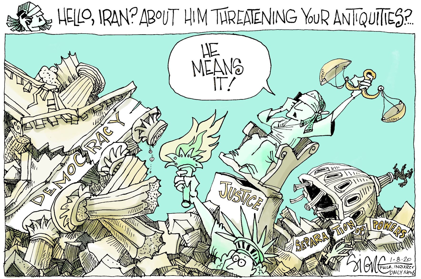 Signe Wilkinson cartoon
